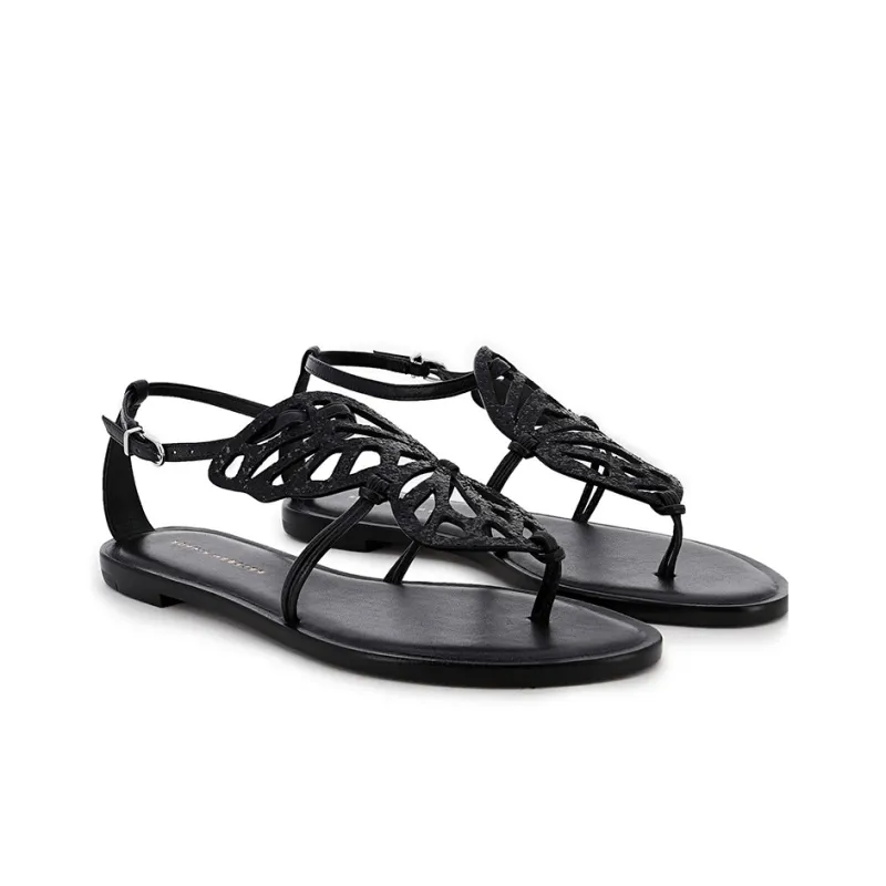 Sophia Webster Butterfly Strap Sandals Women's Black-3