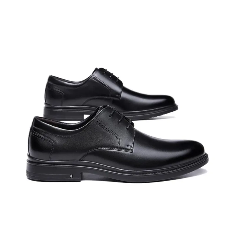 HARSON Dress Shoes Men Low Top Black-2