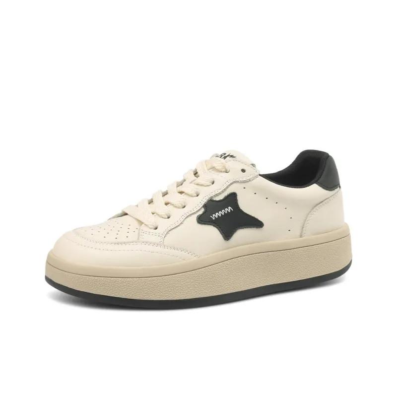 Rosa Bianca Casual Shoes Women's Low Top Beige Black/Light Coffee-1