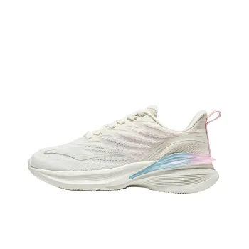 Erke Anti Slip Wear Resistant Low Top Running Shoes Women's Pink White