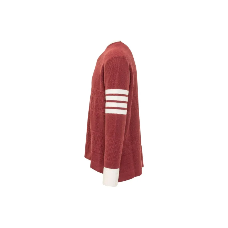 THOM BROWNE 4 Bar Striped Crewneck Jumper-2