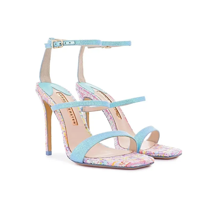 Sophia Webster Rosalind One-Strap Sandals 10cm Women's Blue-2