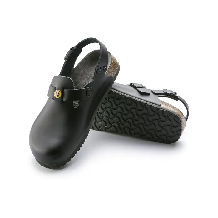 Birkenstock Tokio Esd Natural Leather Sandals 'Black'-3