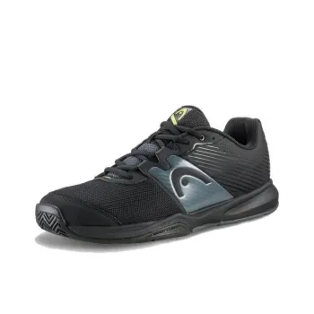 HEAD Revolt Court Cushioning Wear-Resistant Low-Top Tennis Shoes Men's Black Gray