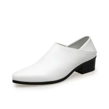 LUOMAIKE Dress Shoes Men Low Top White/Black
