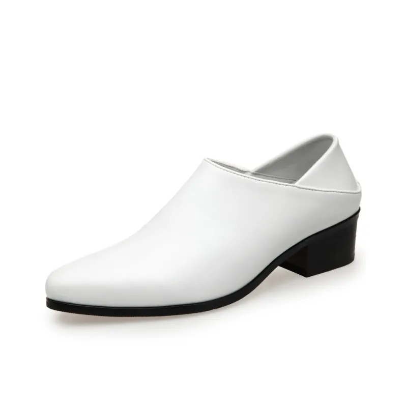 LUOMAIKE Dress Shoes Men Low Top White/Black-0