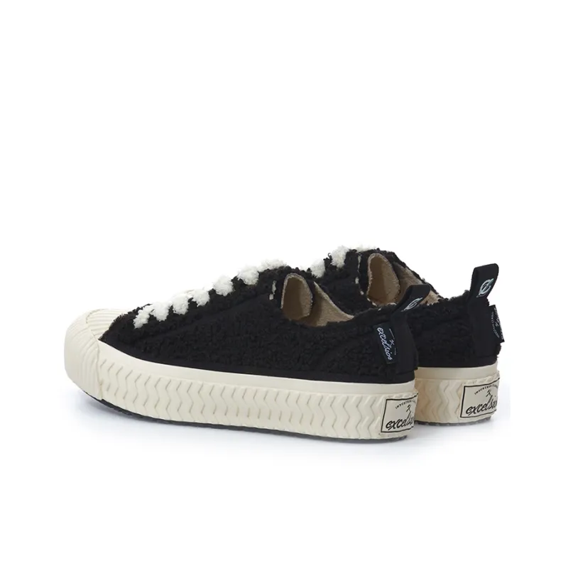 Excelsior Canvas Shoes Unisex Low Top Doug Bear Black-2