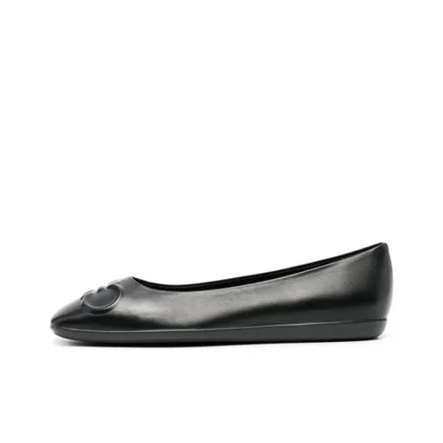 FERRAGAMO Gancini-embossed Ballerina Shoes