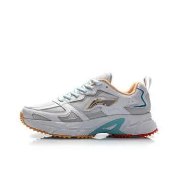 LiNing Durable Breathable Low Top Running Shoes Women's Antarctic Gray