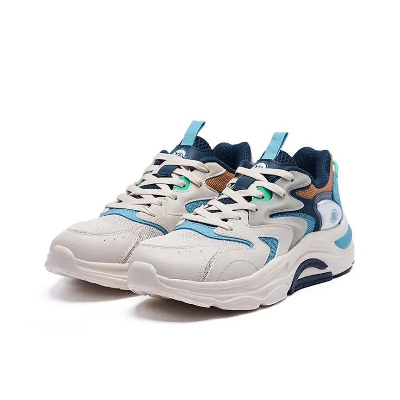 361° Casual Shoes Men Low Top Oat Milk/Arctic Blue-3
