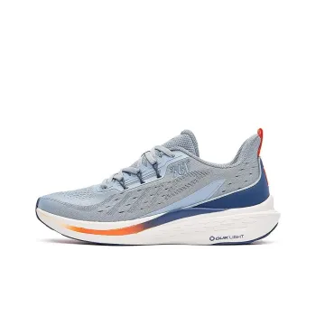 361° Anti Slip And Wear Resistant Lightweight Low Top Running Shoes Men's Gray Blue