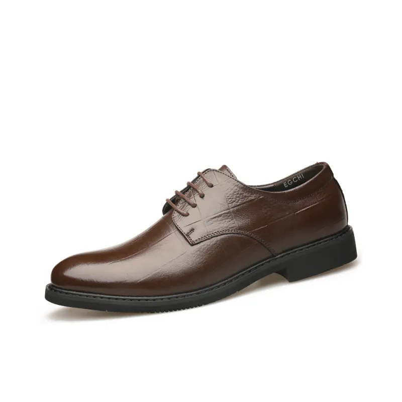 EGCHI Dress Shoes Men Mid Top Black-3