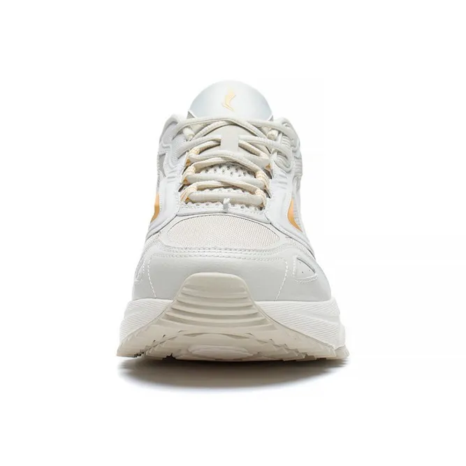 LiNing Rebound Cushioning Breathable Lightweight Wear-Resistant Slip-Resistant Low-Top Running Shoes Men's Oat Gray-3