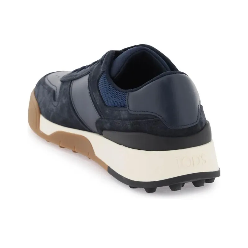 TOD'S Cassetta Leather Panelled Sneakers-2