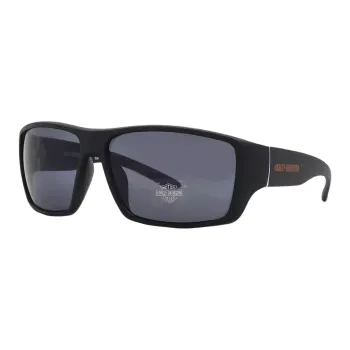 Harley Davidson Plastic Rectangular Sunglasses Men's Black