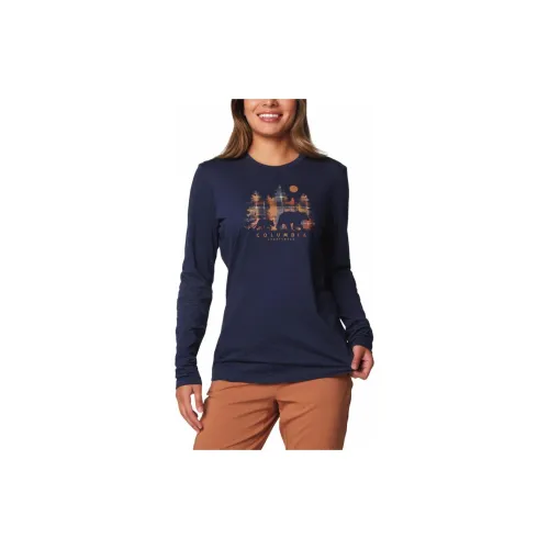 Columbia Hidden Haven T-Shirts Women's Marine Blue