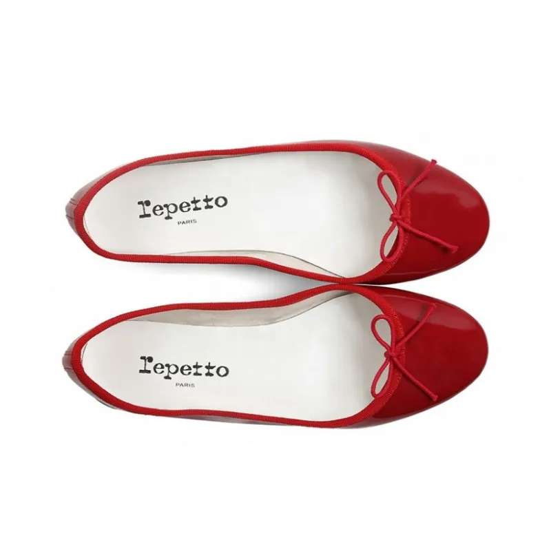 Repetto Cendrillon Ballet Flat Shoes Women's Red-3