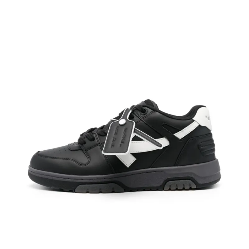 OFF WHITE Out Of Office Ooo Low Tops Black Grey White FW23-0