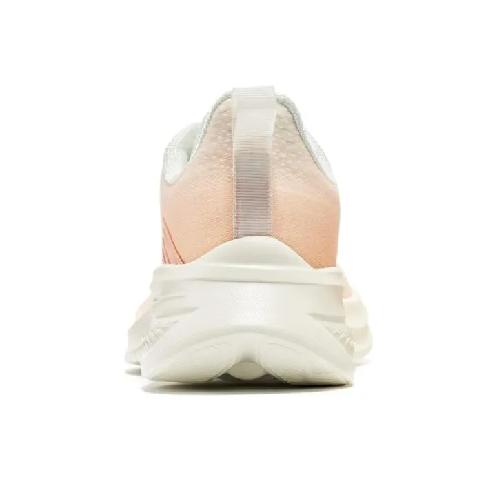Erke Cushioning Abrasion Resistant Lightweight Rebound Low Top Running Shoes Women's Nude Pink-3