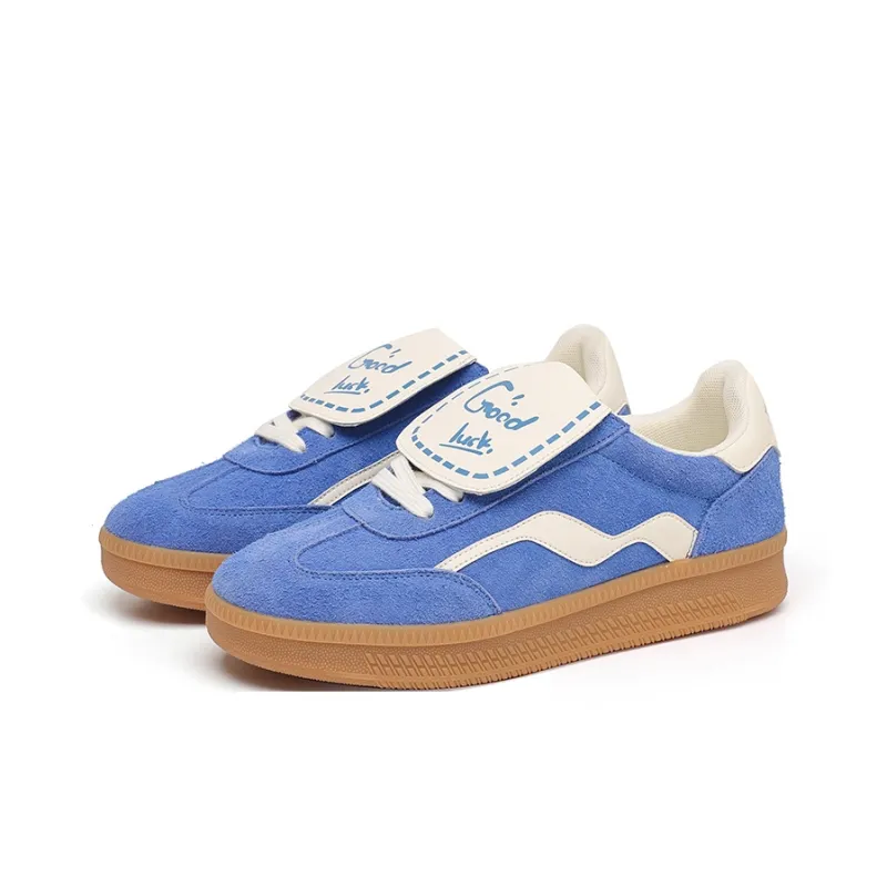 MASONONCE German Army Trainers Low Top Skateboard Shoes Unisex Blue-1