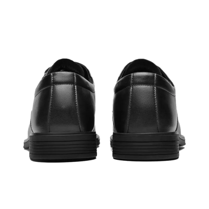 HLA Dress Shoes Men Low Top Black/Brown-4