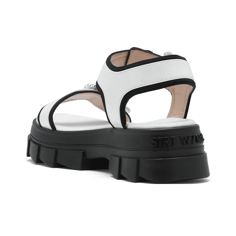Stuart Weitzman/SW Noho Strap Sandals Women's White-4