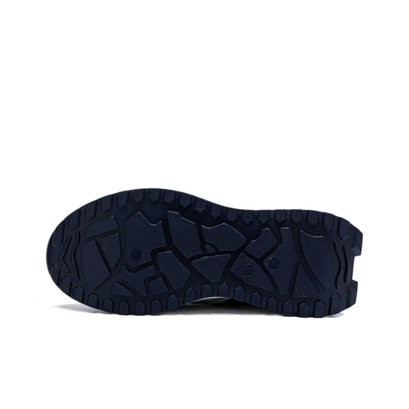 Warrior Chunky Sneakers Unisex Beige Blue-4