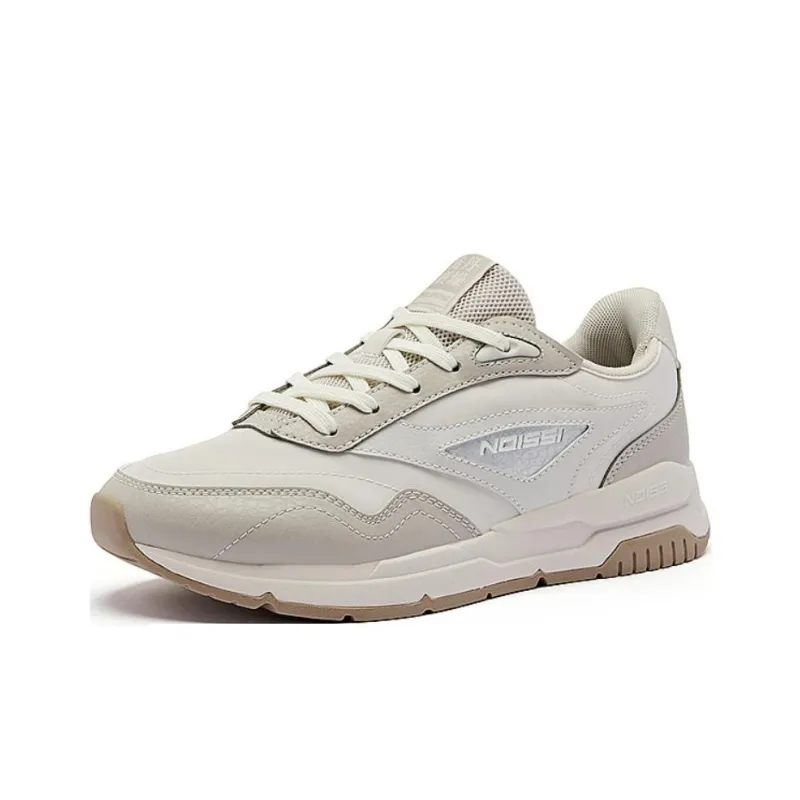 QIAODAN Non slip Lightweight Low Top Casual Shoes Women's Ecru-2