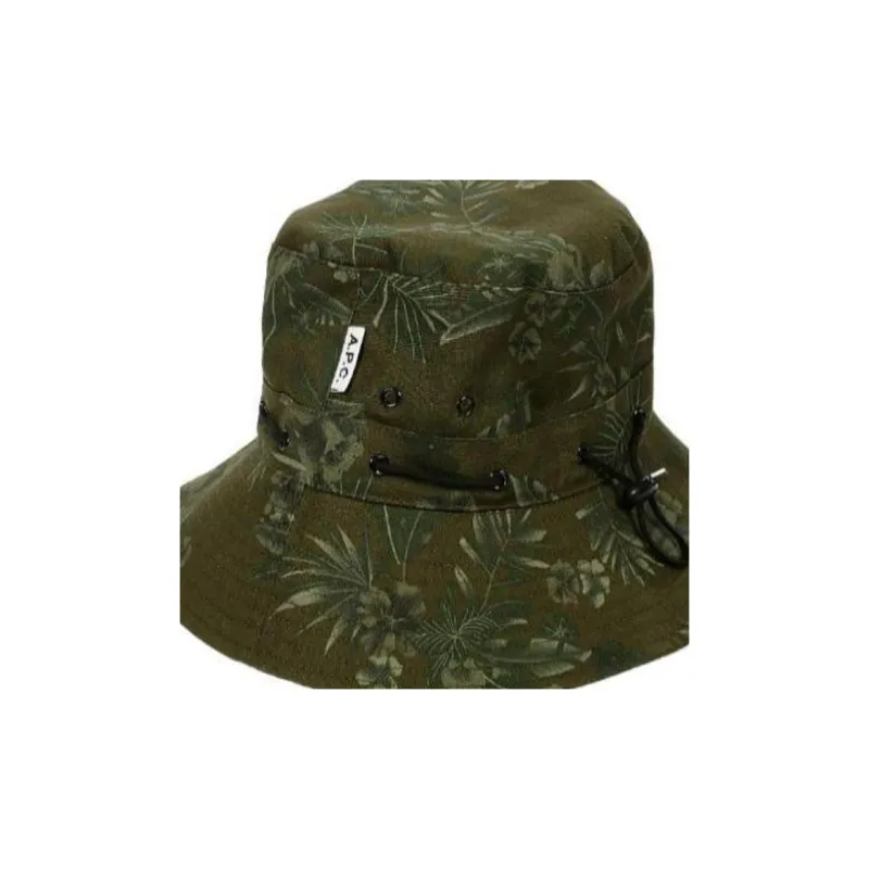 A.P.C Cotton Bucket Hats Men's Green-2