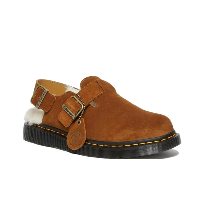 Dr. Martens Jorge Shearling Slingback Mule 'Brown'-1