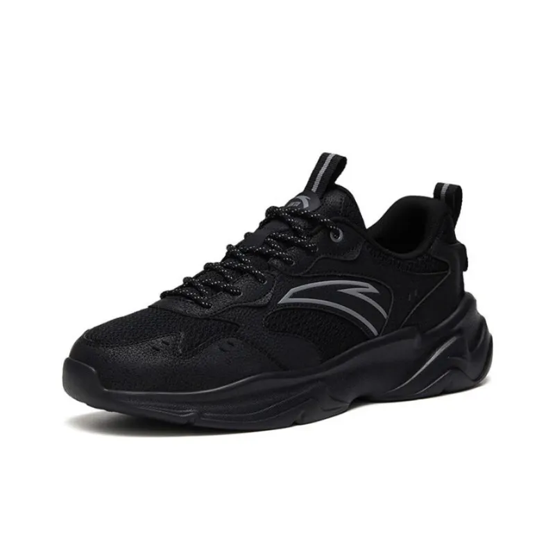 Anta Cushioned Anti Slip And Wear Resistant Lightweight Low Top Sports Casual Shoes Black-1