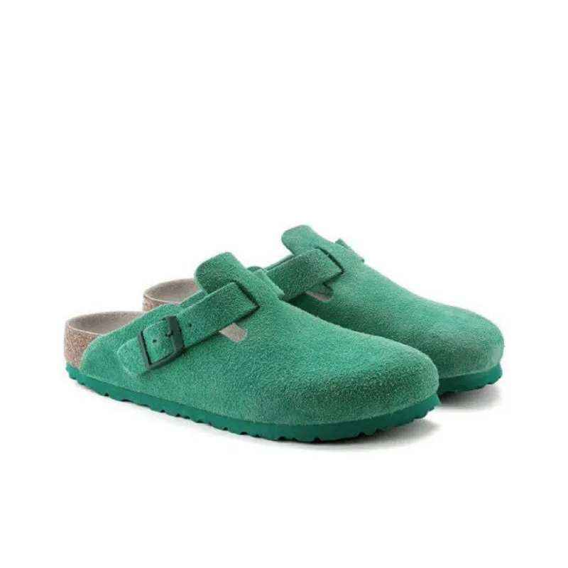 Birkenstock Boston Suede Bold Green-2