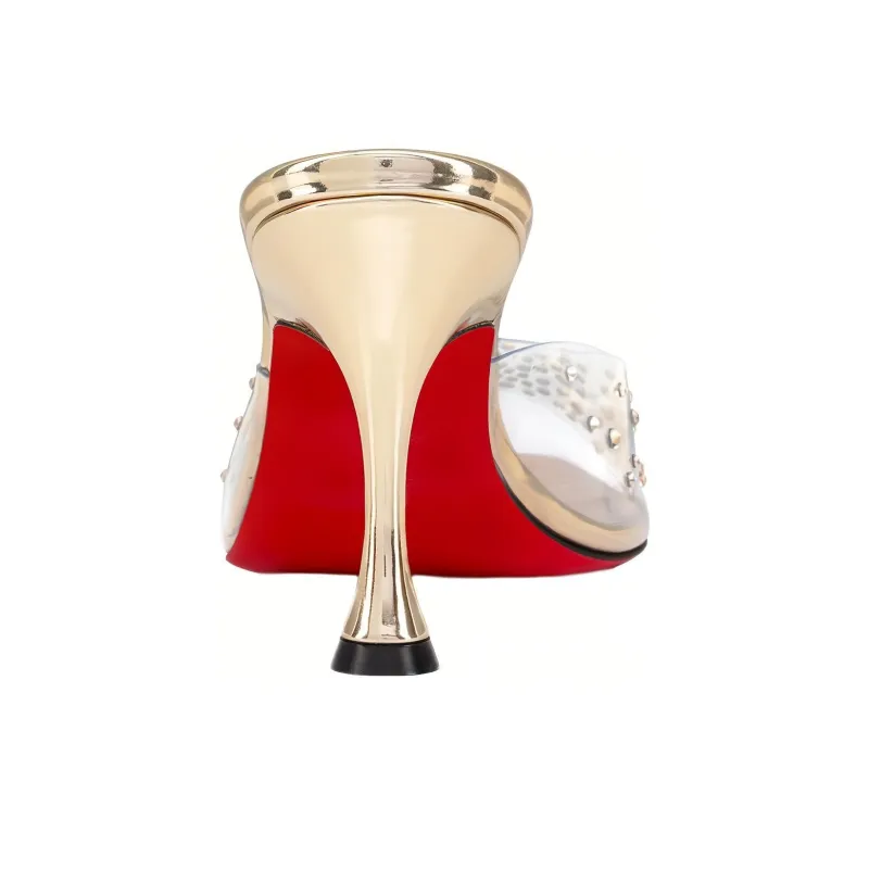 CL LUBOTING Slide Slippers Women's Gold-2