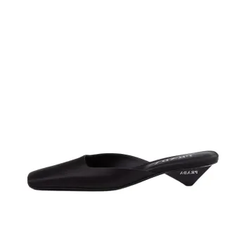 PRADA Square toe Satin Mules