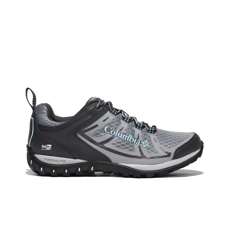 Columbia Outdry Cushioned Slip Resistant Abrasion Resistant Low Top Trekking Shoes Women's Gray Black-1