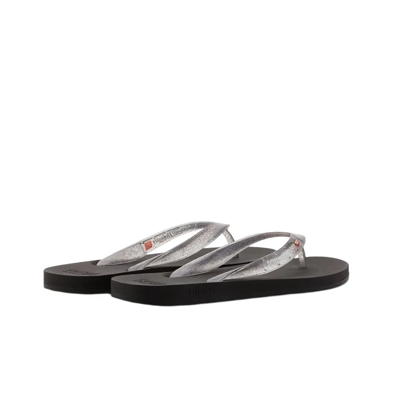 DIESEL Other Flip Flops Women's Silver Black-3