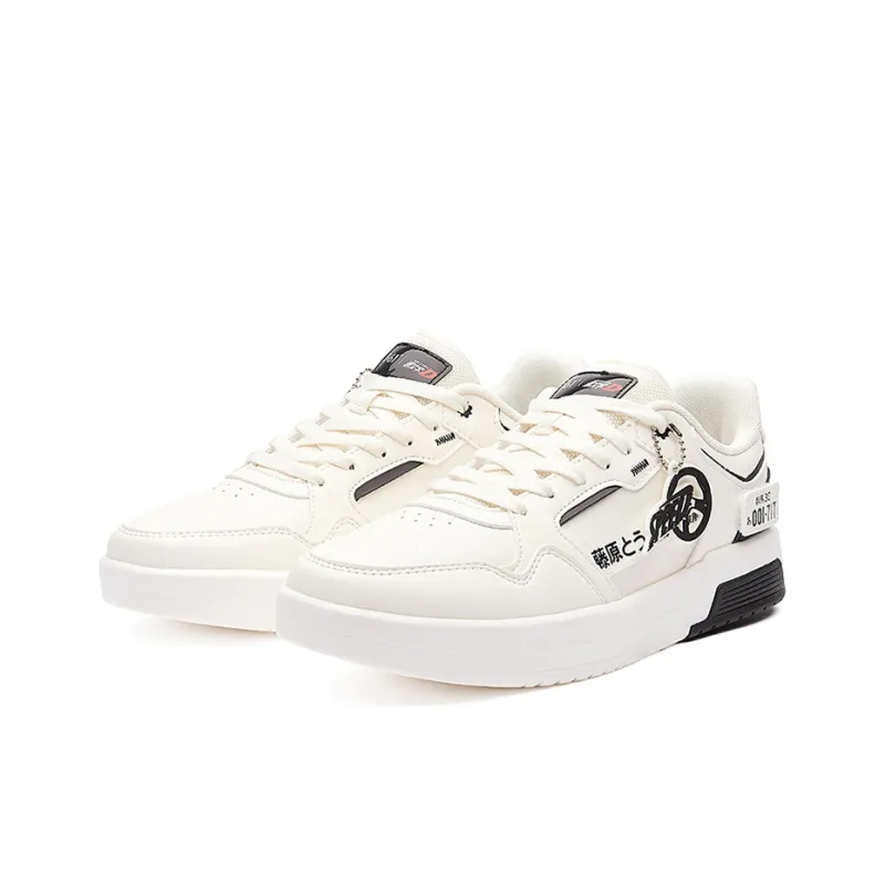 TOUWENZI D x 361° Slip Resistant Breathable Low Top Skateboard Shoes Men's Feather White-3
