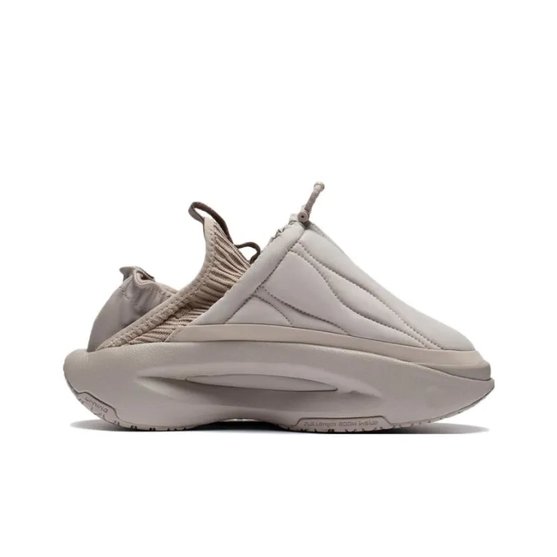 LiNing Cloud Travel Fluffy Cushioned Anti Slip And Wear Resistant Lightweight Low Top Sports Casual Shoes Women's Gray-1