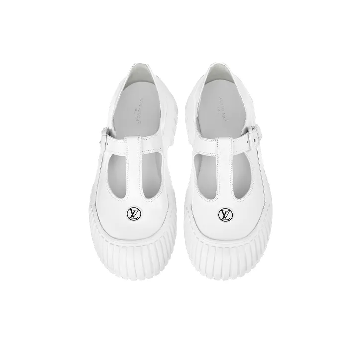 LOUIS VUITTON Ruby Mary Jane Shoes 'White' Women's-3