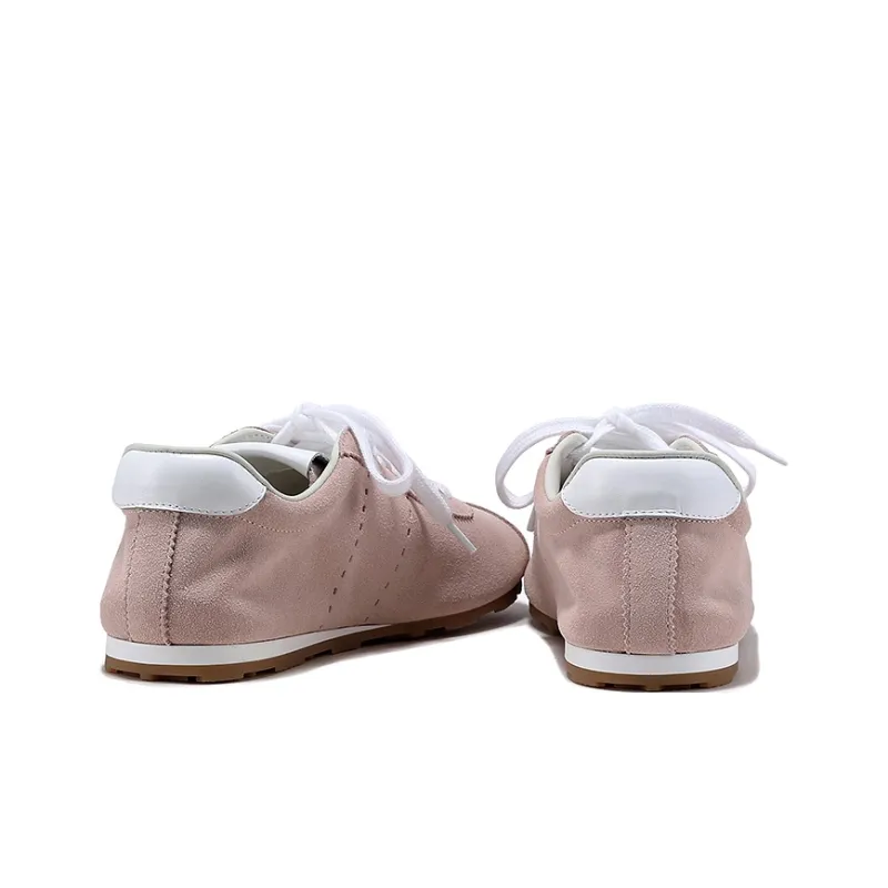 BELLALILY Low-Top Casual Shoes 1cm Women's Green Apricot Light Blue Dusty Pink-22