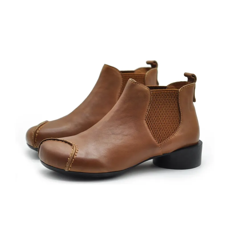 ARTMU Ankle Boots Women's Brown/Black-3
