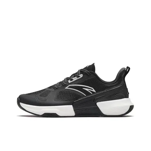 Anta Shock absorbing And Waterproof Low Top Training Shoes Men's Black