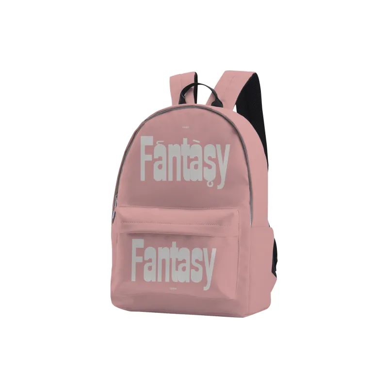 SRRW PU Student Backpack Regular Unisex Black Pink-8