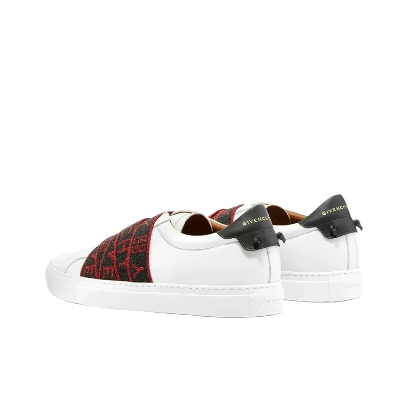Givenchy Low Top Skateboard Shoes Men's White Red Black-3