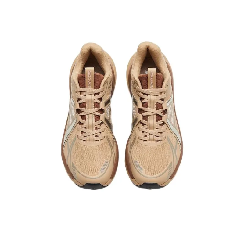 Anta Anti Slip Wear Resistant Low Top Running Shoes Men's Tan-2