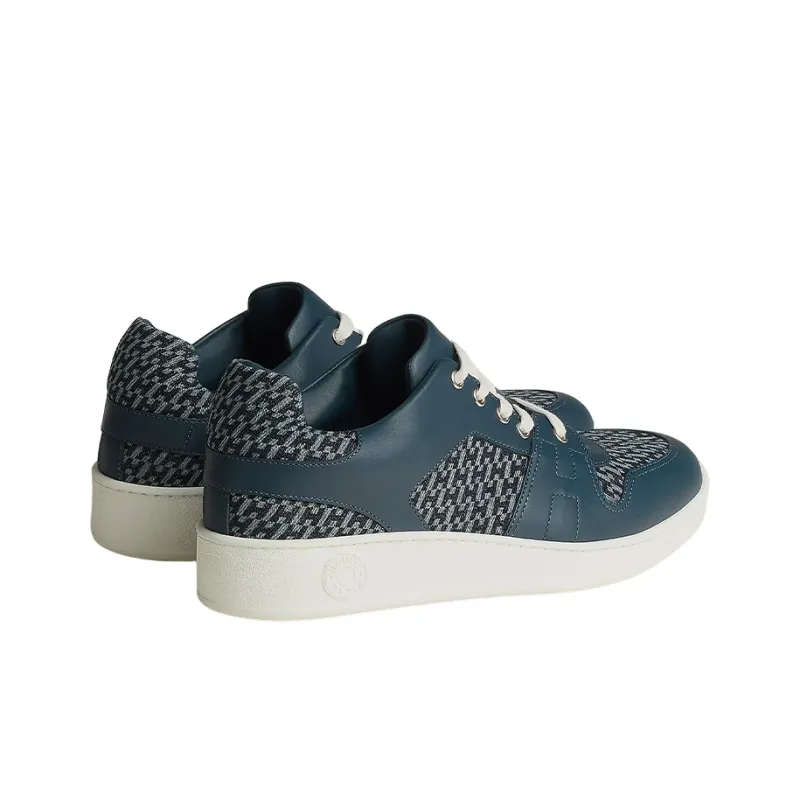 HERMES Low Top Stylish Skateboarding Shoes Men's Blue-3