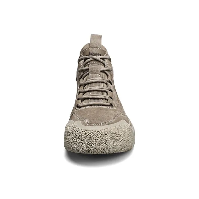Jeep Wear-Resistant Mid-Top Outdoor Shoes Men's Gray-3