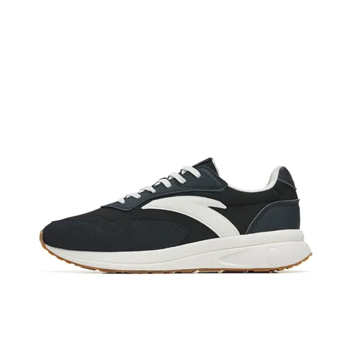 Anta Heritage 80 Cushioned Slip Resistant Abrasion Resistant Low Top Sports Casual Shoes Black