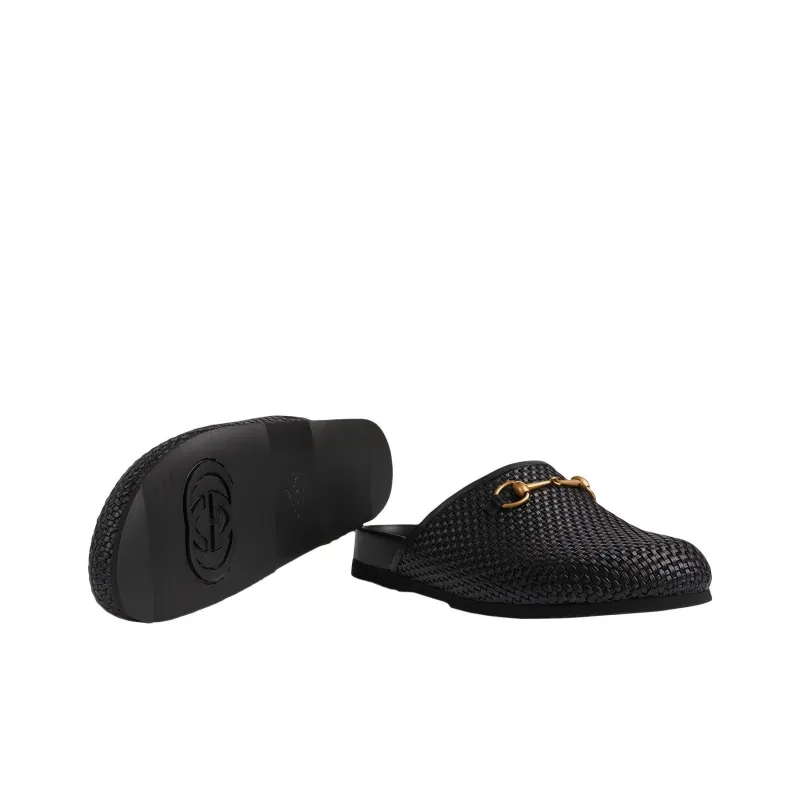 GUCCI Closed Toe Slippers Men's Black-4