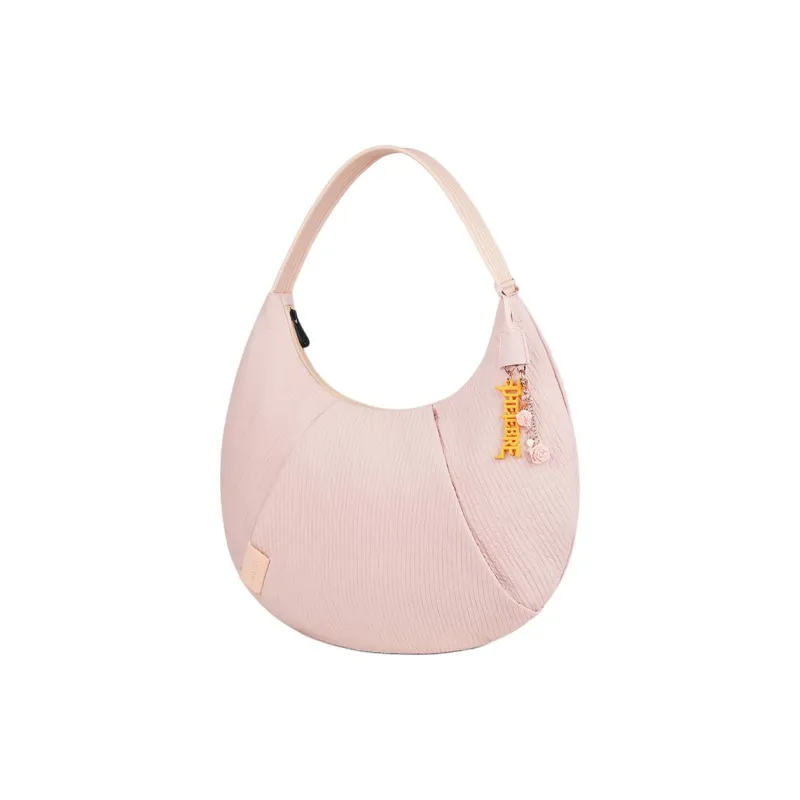 Thereble Fabric Crescent Bag Tote Shoulder Bag Handbag Women's Black-15